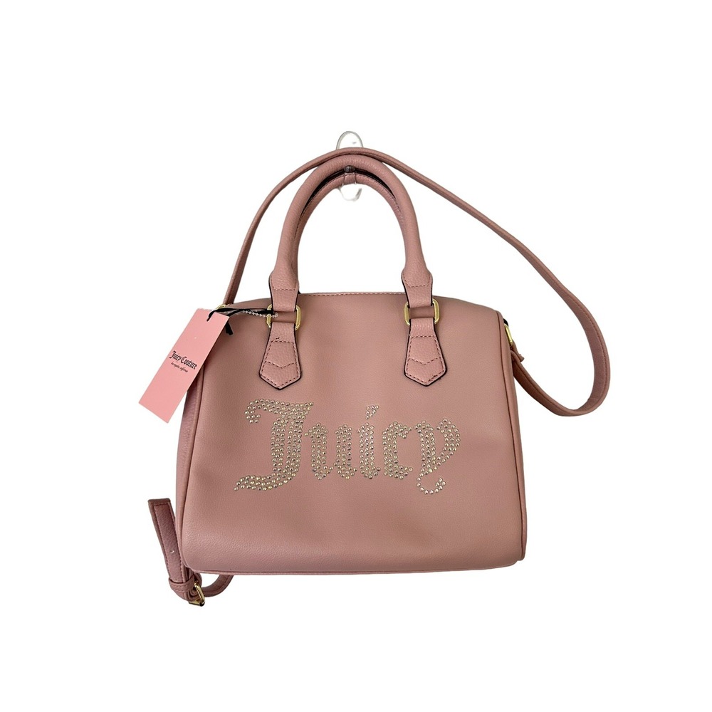 Juicy Couture Barrel Purse Speedy Satchel Crossbody Pink Bling Rare Bag‎